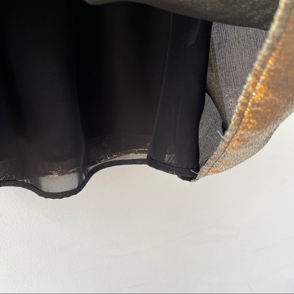 Dolan Gold Prasong Silk High Neck Ruffle Tank - Picture 9 of 16